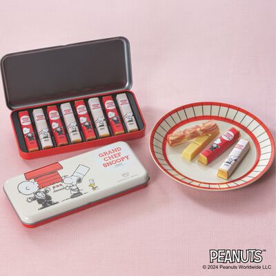 料理長スヌーピー スティックチョコレート（赤）2種8個入
