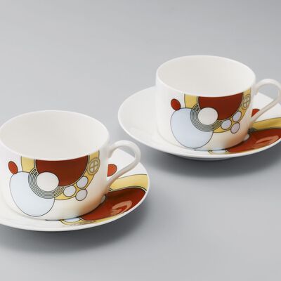 フランク・ロイド・ライト テーブルウェア ティー・コーヒー碗皿 ペアセット