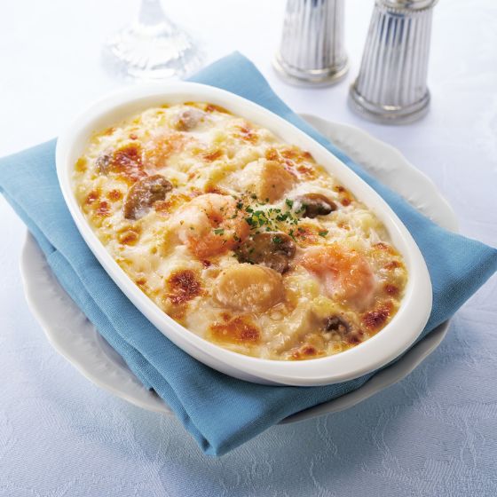 海老と帆立のマカロニグラタン 1箱（冷凍食品）